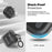 AHASTYLE WG196 for Samsung Galaxy Buds4 / Buds4 Pro TPU Case Split Design Earphone Cover - Transparent Grey - 7