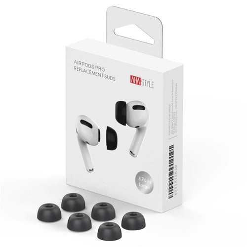 AHASTYLE WE38 3 Pairs Size S for AirPods Pro 3 Memory Foam Ear Tips Replacement Earbuds - Black - 1