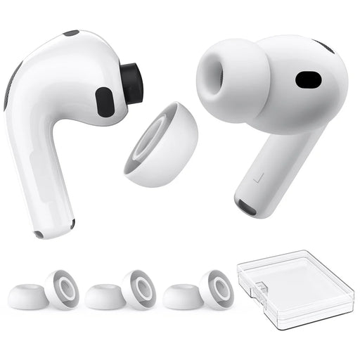 AHASTYLE WG187 3 Pairs Size S for AirPods Pro 3 Silicone Ear Tips Earbuds Caps with Storage Box - White - 1