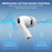 AHASTYLE WG187 3 Pairs Size S for AirPods Pro 3 Silicone Ear Tips Earbuds Caps with Storage Box - White - 3