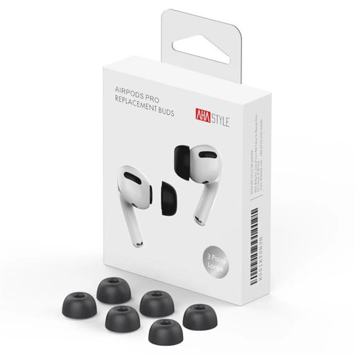AHASTYLE WE38 3 Pairs for AirPods Pro 3 Memory Foam Ear Tips Earbuds Caps, Size S + Size M + Size L - Black - 1