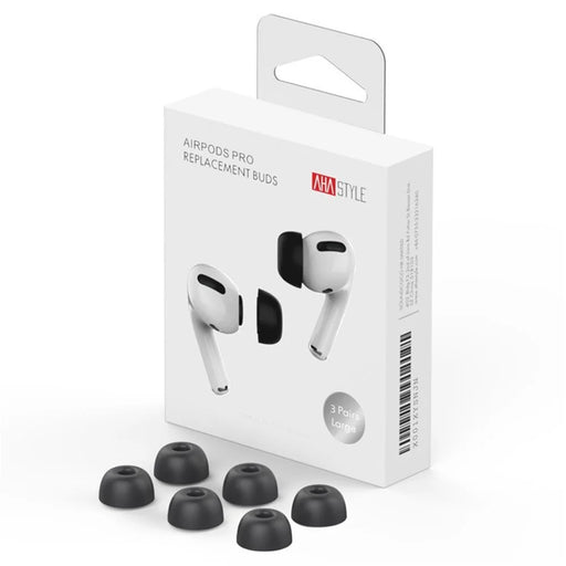 AHASTYLE WE38 3 Pairs for AirPods Pro 3 Memory Foam Ear Tips Earbuds Caps, Size S + Size M + Size L - Black - 1