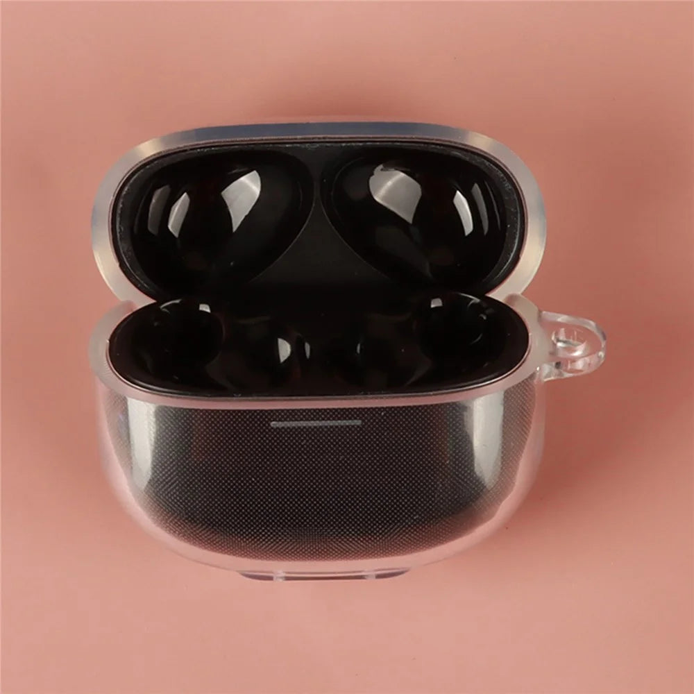 Case for Redmi Buds 8 Bluetooth-compatible Earbuds Clear TPU Protective Cover with Anti-lost Buckle - 7