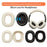 2Pcs for Xiaomi REDMI Headphones Neo Silicone Earpads Cover Soft Silicone Protective Case - Black - 5