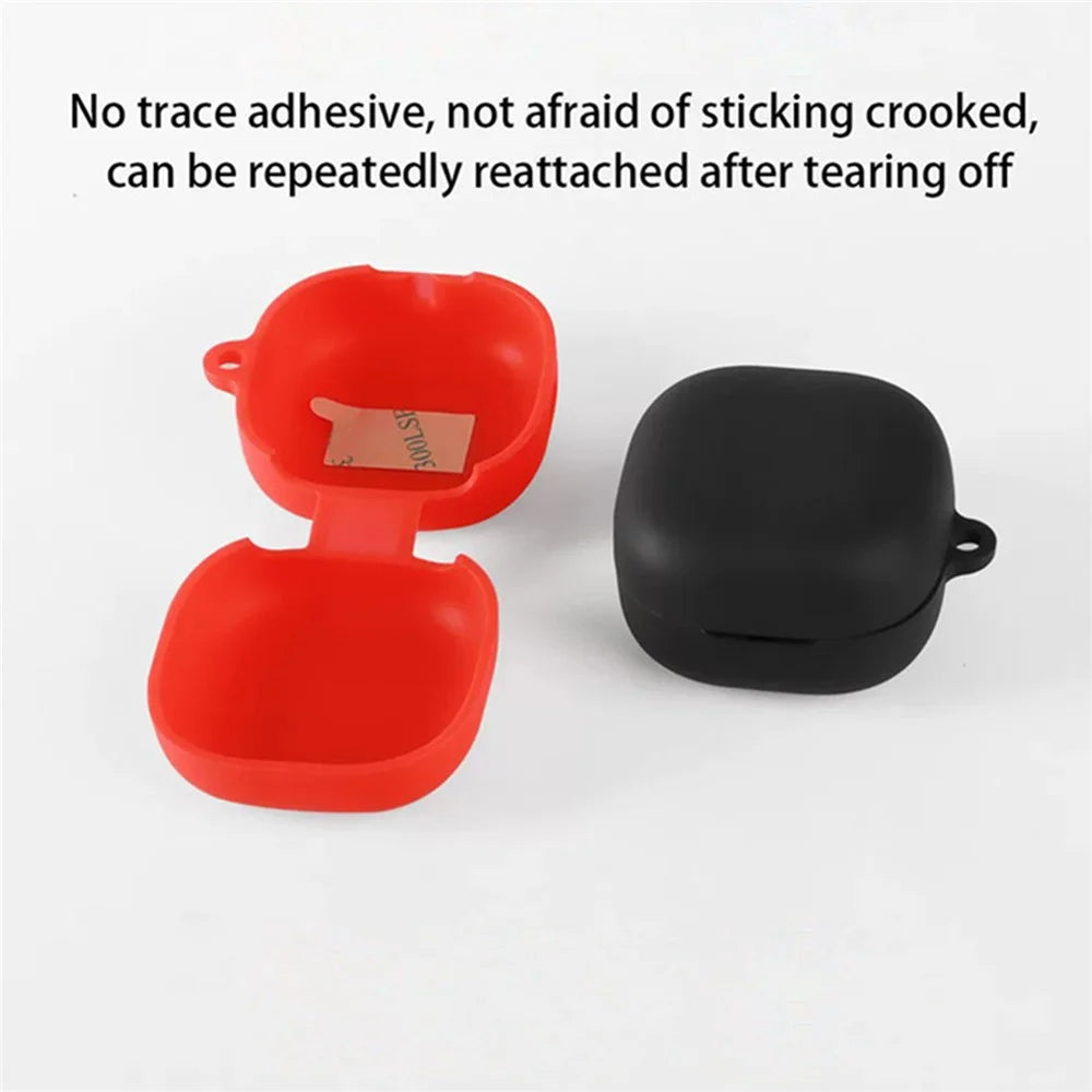 For Xiaomi Clip-On Earbuds Silicone Case Wireless Earphones Protective Cover with Anti-Lost Buckle - Dark Blue - 6