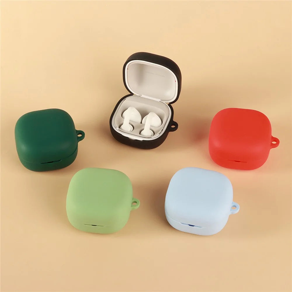 For Xiaomi Clip-On Earbuds Silicone Case Wireless Earphones Protective Cover with Anti-Lost Buckle - Dark Blue - 7