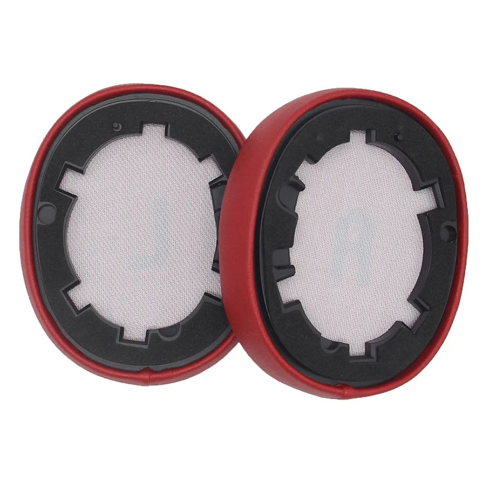 1 Pair JZF-362 Soft Protein Leather Headphones Ear Pads Ear Cushion for JBL T700 T750 - Red - 4