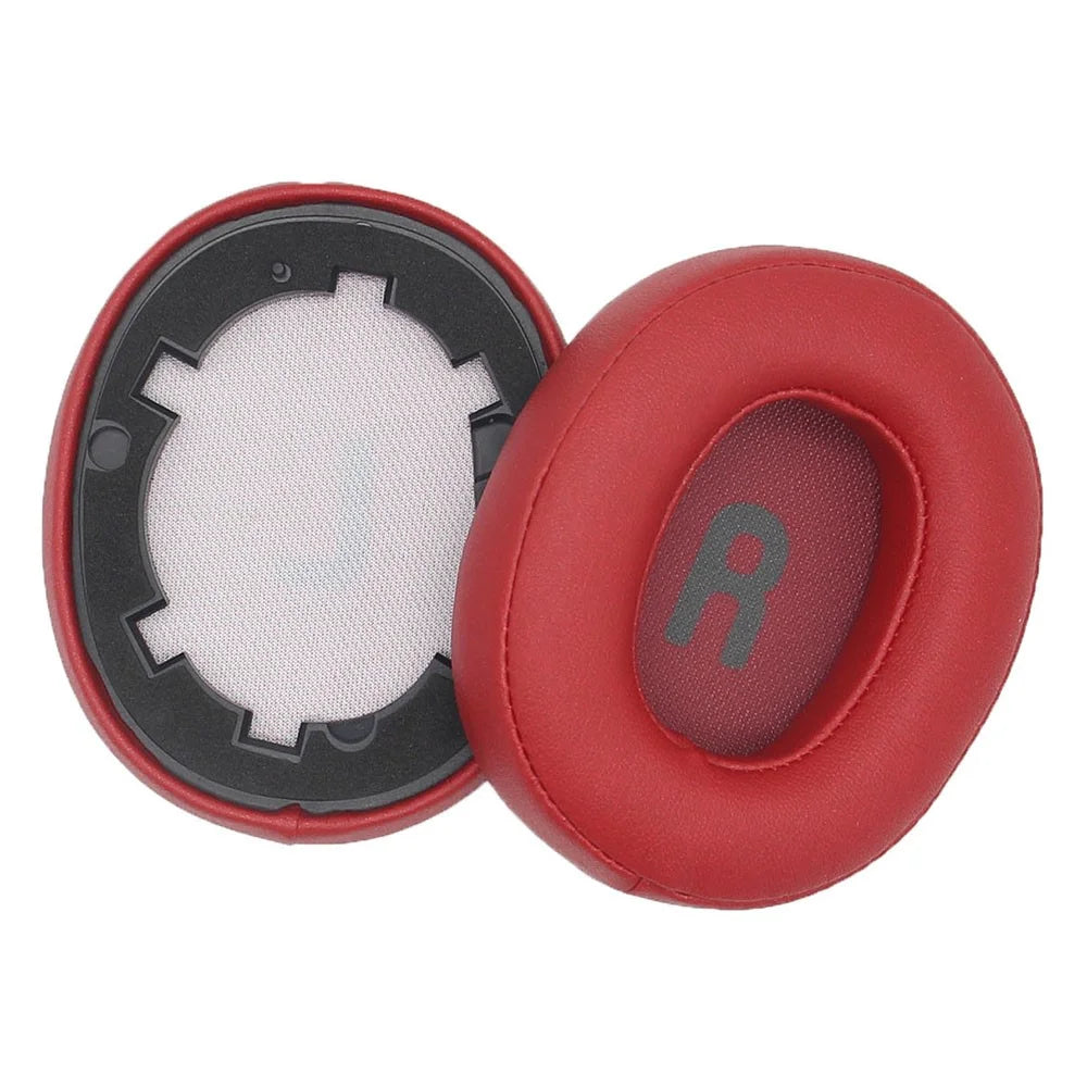 1 Pair JZF-362 Soft Protein Leather Headphones Ear Pads Ear Cushion for JBL T700 T750 - Red - 5