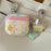 For AirPods 4 Case Yellow Grid Stars Pattern TPU Protective Cover with Pendant Buckle - 7