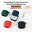 For Anker Soundcore Liberty 5 Pro Silicone Case Wireless Earbuds Protective Cover with Anti-Lost Buckle - Dark Blue - 2