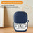 For Anker Soundcore Liberty 5 Pro Silicone Case Wireless Earbuds Protective Cover with Anti-Lost Buckle - Dark Blue - 7