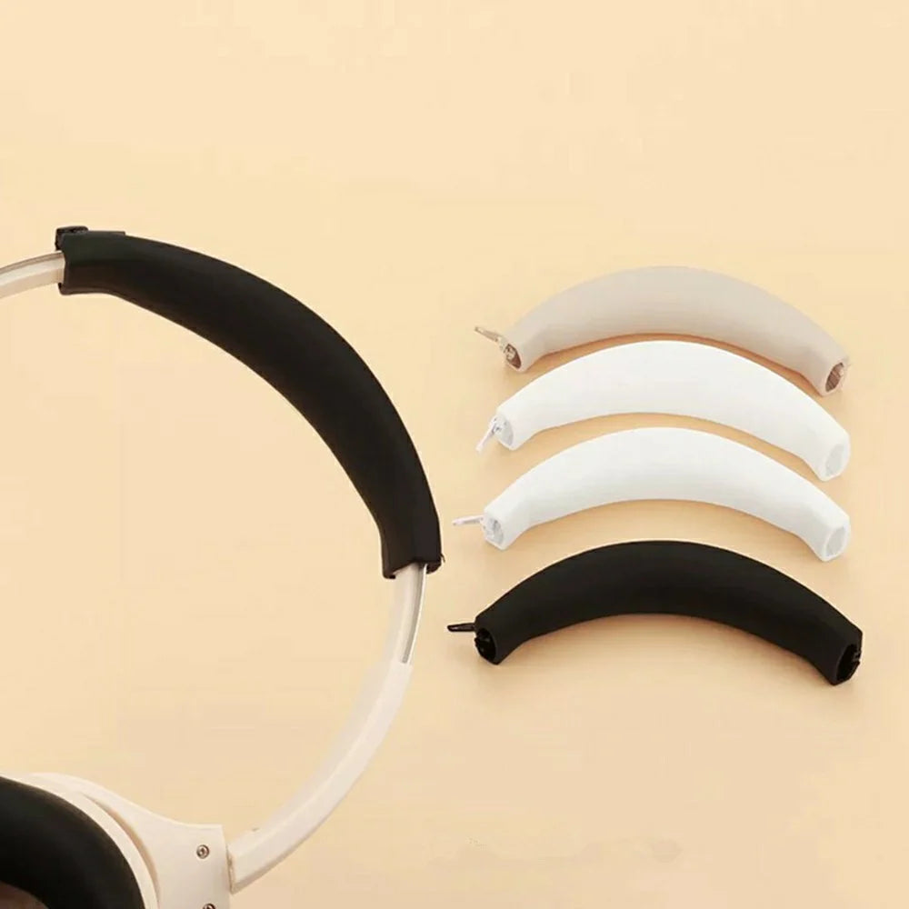 Silicone Headband Cover for Anker SoundCore Life Q20i Headphones Protective Sleeve Pad Replacement - Black - 4