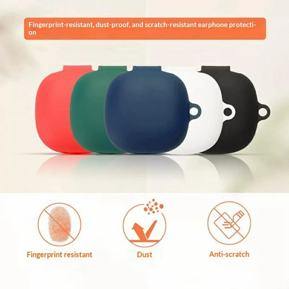 For Honor Choice LCHSE Open-Ear Earbuds 3 Silicone Case Wireless Earbuds Protective Cover with Anti-Lost Buckle - Blackish Green - 4