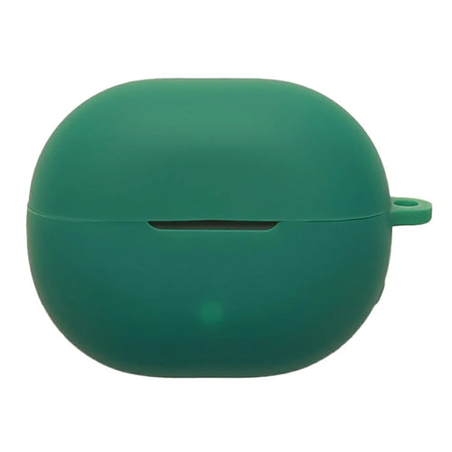 For SoundPEATS POP Clip2 / UU2 Silicone Case Wireless Earbuds Protective Cover with Anti-Lost Buckle - Blackish Green - 1