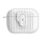 For AirPods Pro 2 TPU Case Shell Anti-Slip Textured One-Click Switch Earphone Protective Cover - White - 1