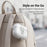 For AirPods Pro 2 TPU Case Shell Anti-Slip Textured One-Click Switch Earphone Protective Cover - White - 3
