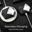 AULUMU A39 Protective Case for AirPods Pro 3 Diamond-Cut Geometric Shockproof Earphone Cover with Lanyard - Black - 7