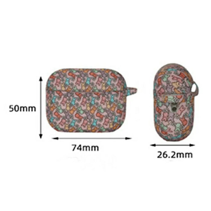 Silicone Case for AirPods Pro 2 / Pro Cute Rabbit Pattern Earphone Protective Cover with Hanging Buckle - 4