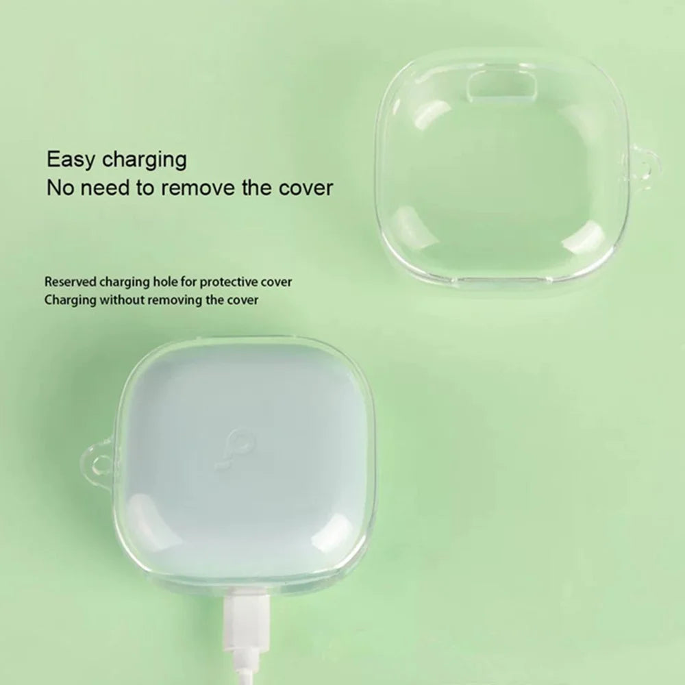 For Anker Soundcore P31i / R60i NC TPU Case Wireless Earbuds Protective Cover with Anti-Lost Buckle - Transparent - 4