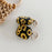 For AirPods 3 Silicone Case Daisy Sunflower Pattern Earphone Protective Cover with Metal Buckle - Black - 4