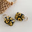 For AirPods 3 Silicone Case Daisy Sunflower Pattern Earphone Protective Cover with Metal Buckle - Black - 5
