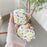 For Apple AirPods 3 Silicone Case Rainbow Stripes Soft Protective Cover with Ring Buckle - 5