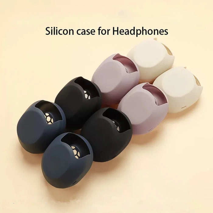 2Pcs Silicone Cover for Sony WH-1000XM5 Headphones Anti-Scratch Full Coverage Protective Case - Dark Blue - 7