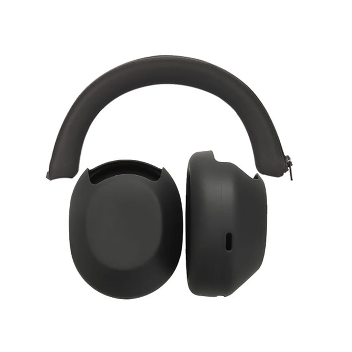 2Pcs Silicone Case For Sony WH-1000XM5 Headphones Headband Cover Ear Cup Protective Set - Black - 1