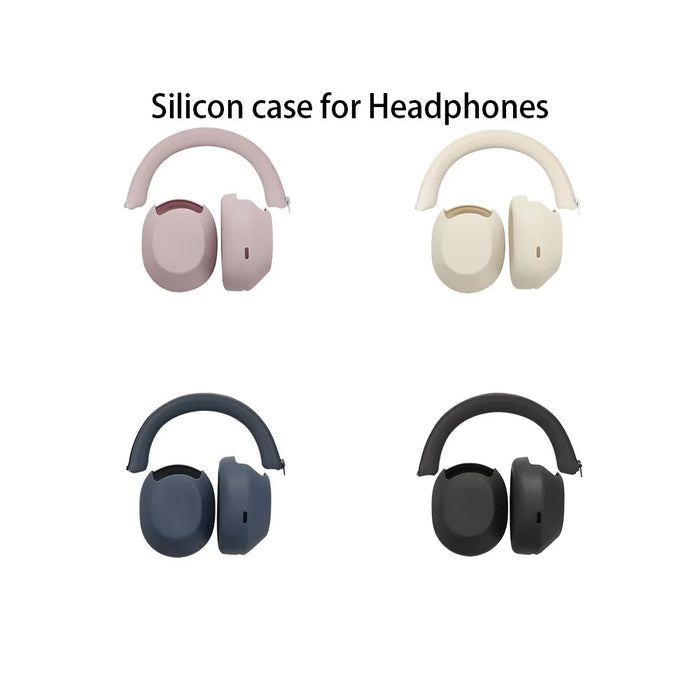 2Pcs Silicone Case For Sony WH-1000XM5 Headphones Headband Cover Ear Cup Protective Set - Black - 6