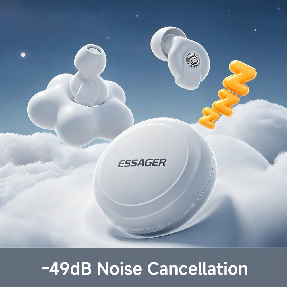 ESSAGER ECP01 Sleep Earplugs 49dB Noise Cancelling Silicone Earplugs - White - 3