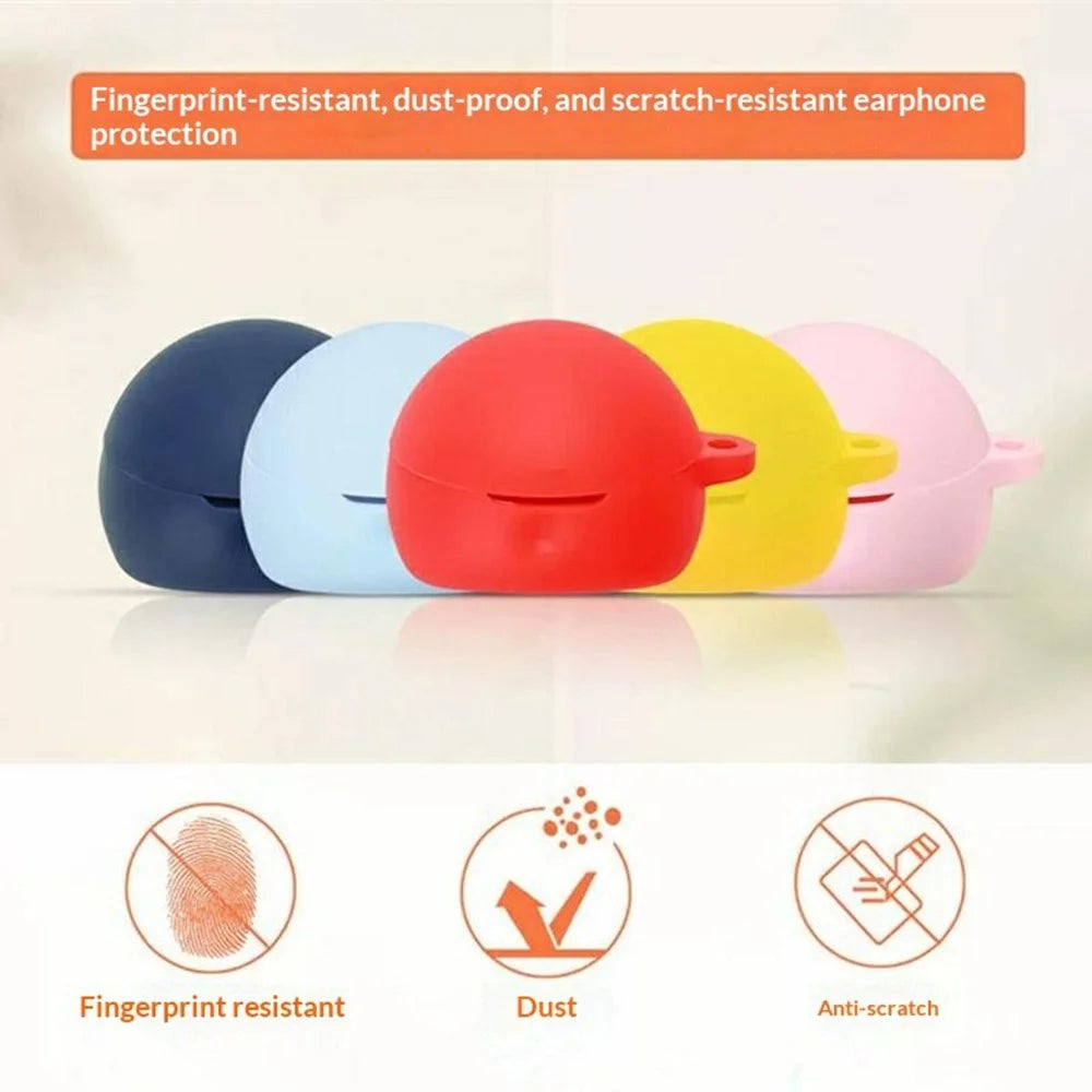 For Huawei FreeClip 2s / FreeClip 2 (Collector's Edition) Silicone Case Wireless Earbuds Protective Cover with Anti-Lost Buckle - Blackish Green - 2