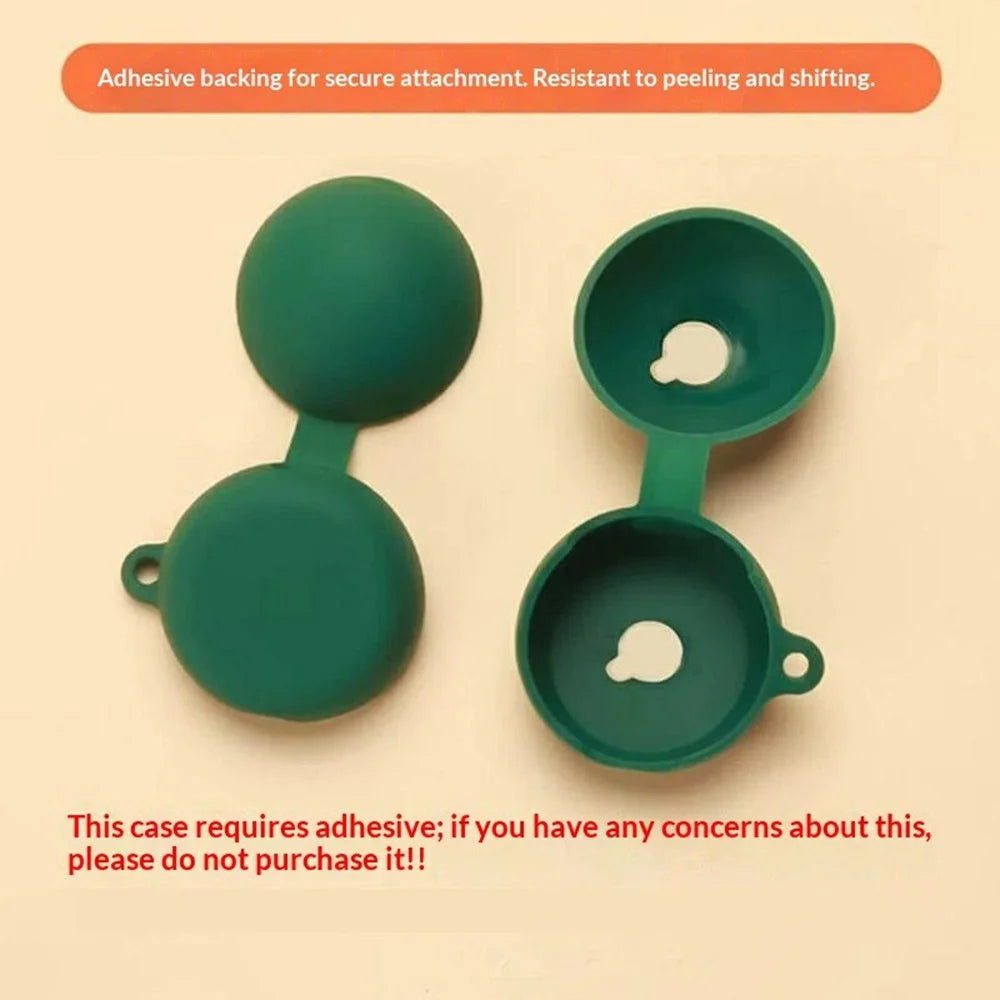 For Huawei FreeClip 2s / FreeClip 2 (Collector's Edition) Silicone Case Wireless Earbuds Protective Cover with Anti-Lost Buckle - Blackish Green - 4