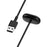 For Google Fitbit Air Magnetic Charging Cable 1m USB-A Watch Charger - Black - 1