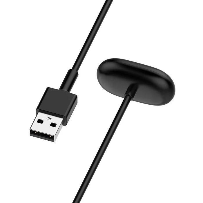 For Google Fitbit Air Magnetic Charging Cable 1m USB-A Watch Charger - Black - 1
