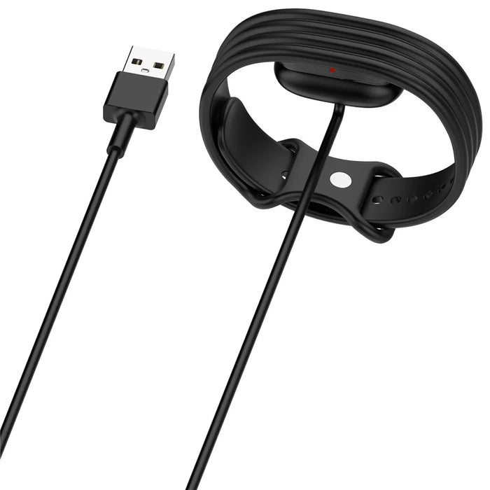 For Google Fitbit Air Magnetic Charging Cable 1m USB-A Watch Charger - Black - 5
