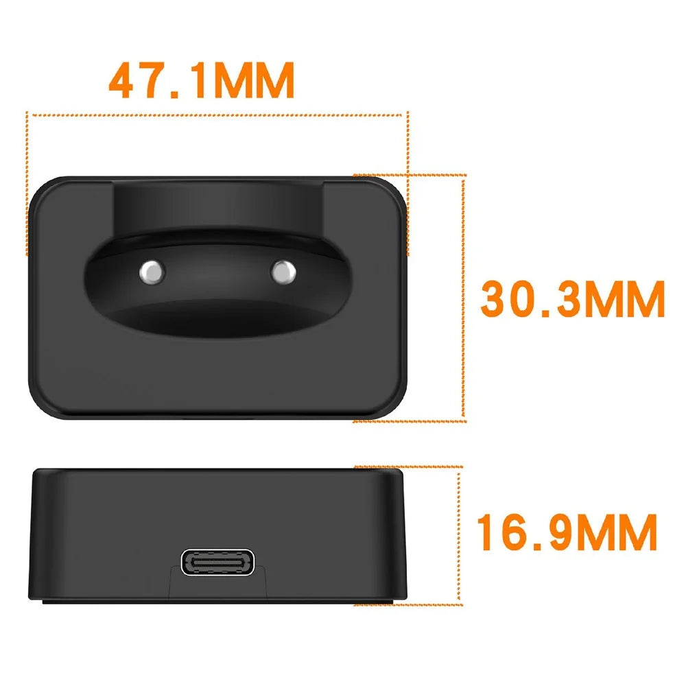For Google Pixel Watch 4 45mm / 41mm Charging Dock Magnetic Charger Stand Station (without Cable) - Black - 7