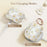AHASTYLE WE40 for AirPods Pro 3 Case Pattern Print Transparent TPU Shockproof Protective Cover with Carabiner - Lacquered Flowers - 3
