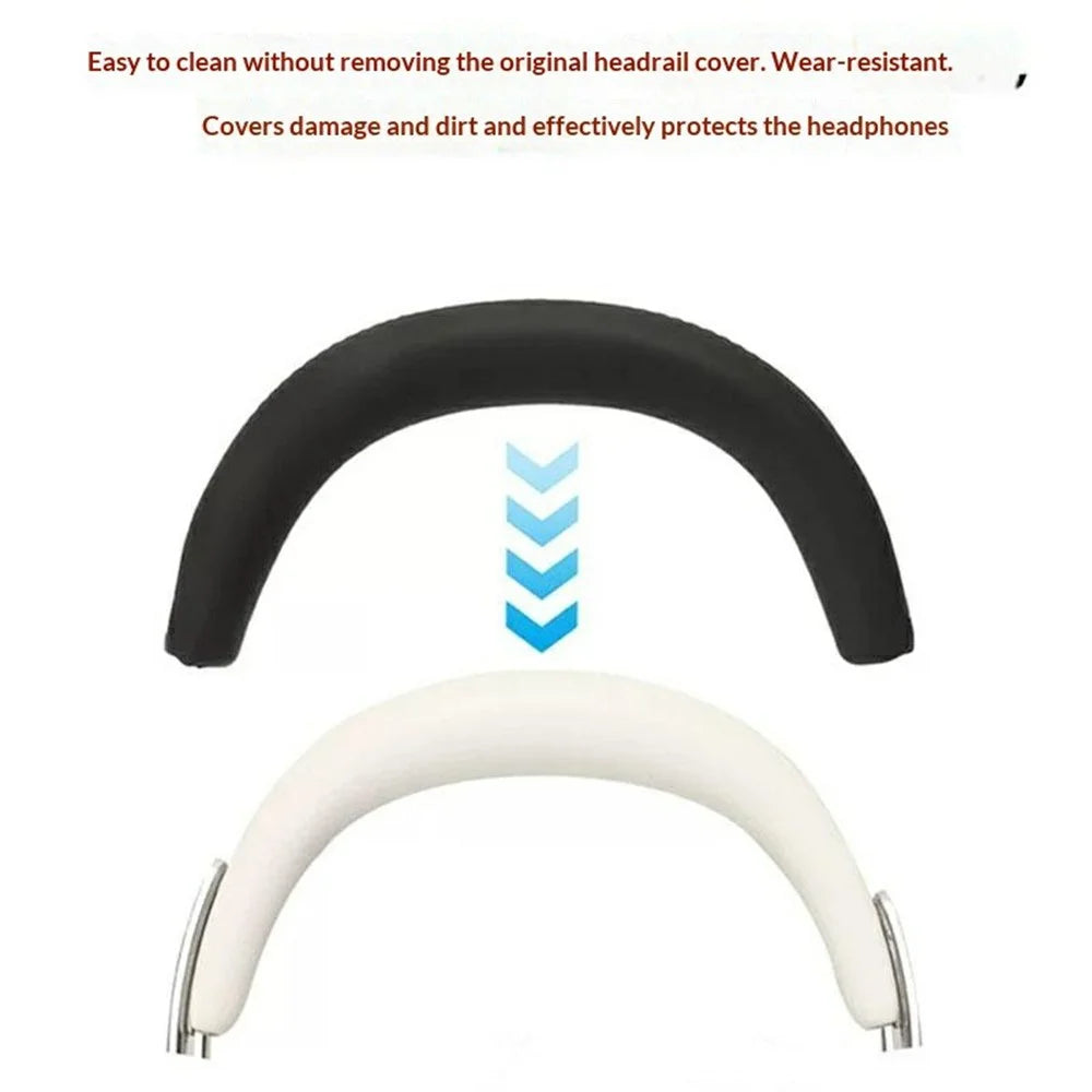 For Sony 1000X The Collexion Headband Protector Cover Headphones Silicone Protection Sleeve - Black - 2