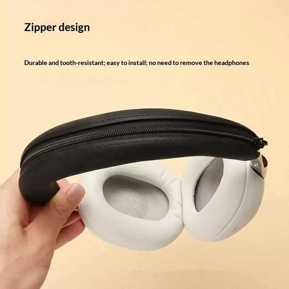 For Sony 1000X The Collexion Headband Protector Cover Headphones Silicone Protection Sleeve - Black - 5