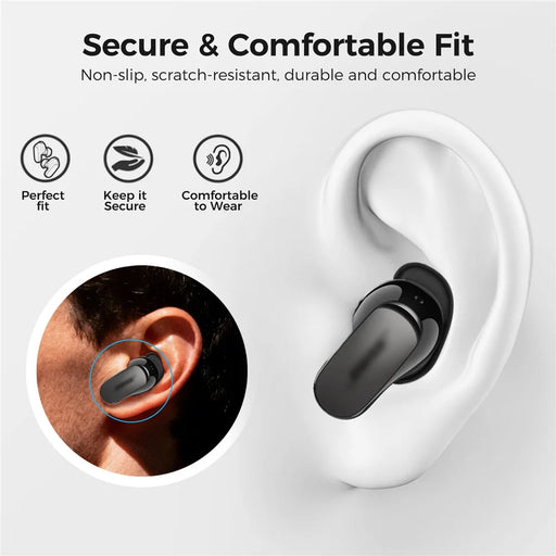 AHASTYLE WG197 3 Pairs Ear Tips for Bose QuietComfort Ultra 2 / Ultra Anti-slip Silicone Wingtip Covers - Black - 2