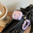For AirPods Pro 3 Protective Case IMD Gradient TPU Earphone Cover with Flower Bracelet - Purple - 3