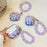 For AirPods Pro 3 Protective Case IMD Gradient TPU Earphone Cover with Flower Bracelet - Purple - 6