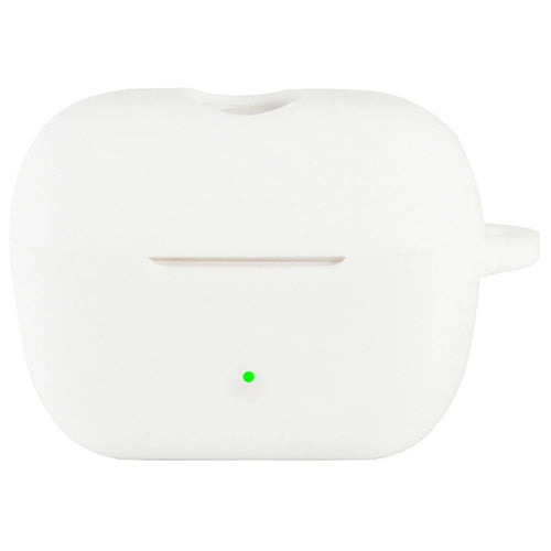 For Sennheiser ACCENTUM Clip Silicone Case Shockproof Scratch Resistant Earphone Cover with Hanging Buckle - White - 1
