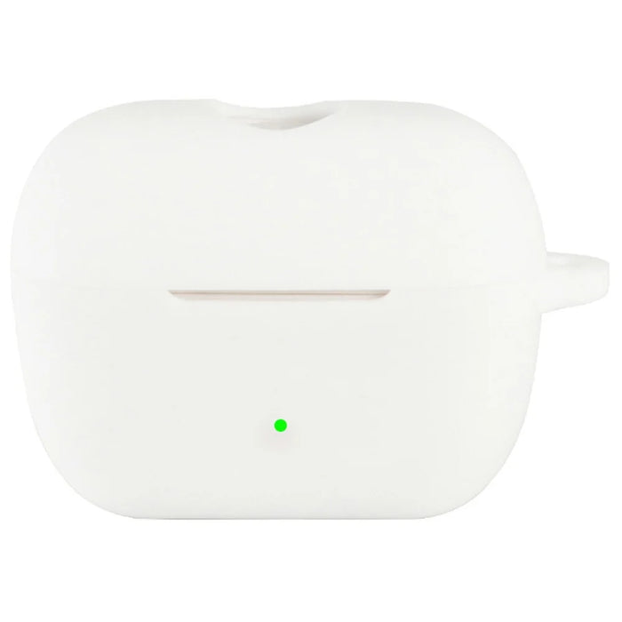 For Sennheiser ACCENTUM Clip Silicone Case Shockproof Scratch Resistant Earphone Cover with Hanging Buckle - White - 1