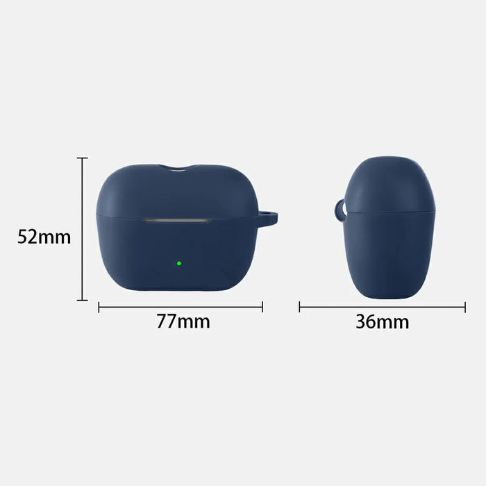 For Sennheiser ACCENTUM Clip Silicone Case Shockproof Scratch Resistant Earphone Cover with Hanging Buckle - White - 5
