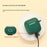 For Honor Earbuds 5e Silicone Case Wireless Earbuds Protective Cover with Anti-Lost Buckle - Blackish Green - 6