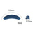 For Nothing Headphone (a) Headband Silicone Case Protective Sleeve - Dark Blue - 3