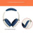 For Nothing Headphone (a) 2Pcs Ear Pad Silicone Case Protective Cover with Headband Sleeve - Dark Blue - 2