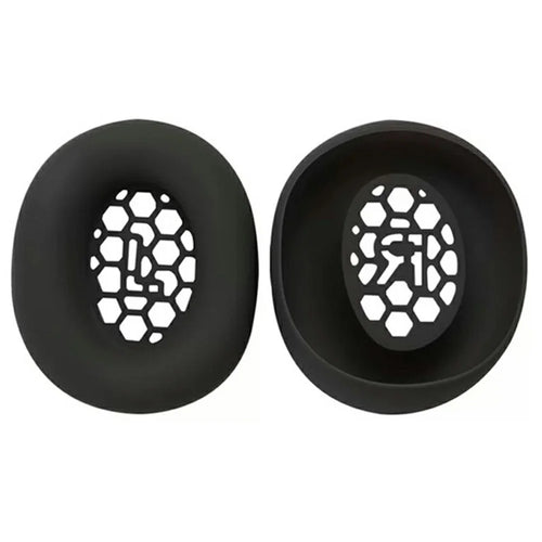 2Pcs for Honor Choice Codeler Headphones 2 Ear Cushion Silicone Covers Protective Sleeves - Black - 1