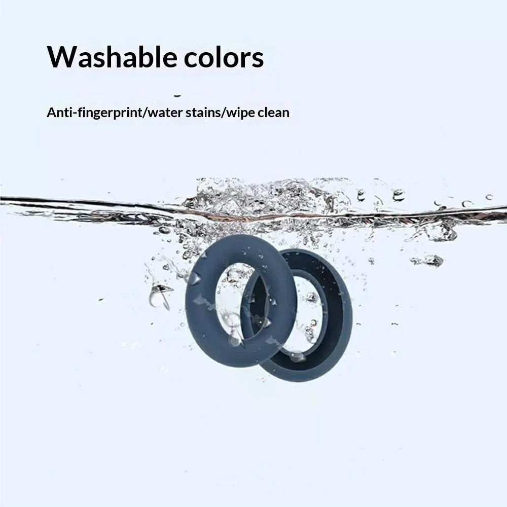2Pcs for Sennheiser ACCENTUM Plus / ACCENTUM Headphone Earpad Silicone Covers Ultra-Thin Protective Cases - Dark Blue - 2